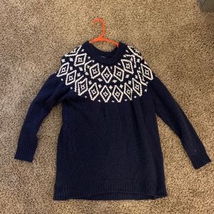 American Eagle Women's Fair Isle Tunic Sweater
